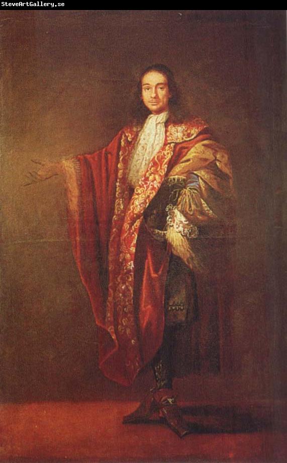 Sebastiano Bombelli Full-length Portrait of paolo querini as procurator of San Marco